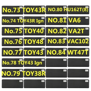 73-84 Lishi 2 in 1 tööriist TOY43R TOY40 TOY48 TOY43 TOY38R VAGHU162T(8) VA6 VA2T VAC102 WT47T Ign Lukksepp Vahend igat Tüüpi