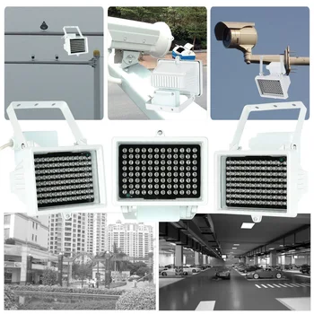96 LED-valgusti Valgus CCTV 60m IR Kaugjuhtimisega Öise Nägemise Ajastiga Valgustus Väljas Veekindel Järelevalve Kaamera