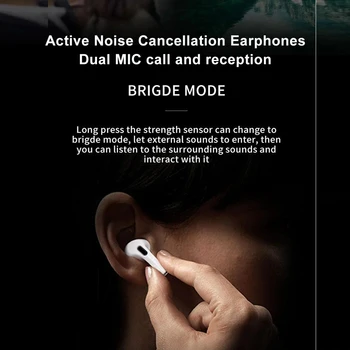 AB1562a Bluetooth Aktiivne Müra Tühistamise Hübriid ANC Earbuds Nimetada GPS-Metal Hinge Tõeline Metall-Lõõrid Traadita Kõrvaklapid