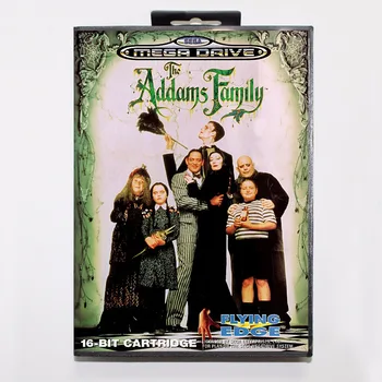 Addams Family Mäng Kassett 16 bit MD Mäng Kaardi Retail Box Sega Mega Drive Jaoks Genesis
