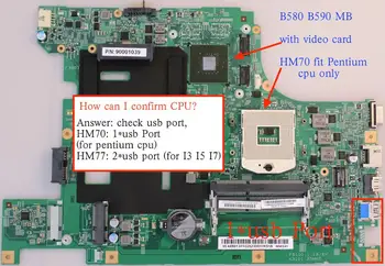 Algne UUED Lenovo B590 B580 V580C sülearvuti, Nvidia GT610 1GB GPU HM70