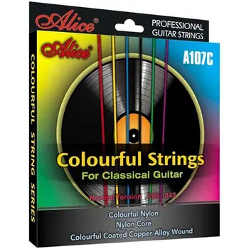Alice A107C Klassikaline Kitarr Strings Värvikas Nylon Strings Klassikalise Kitarri Üks Komplekt