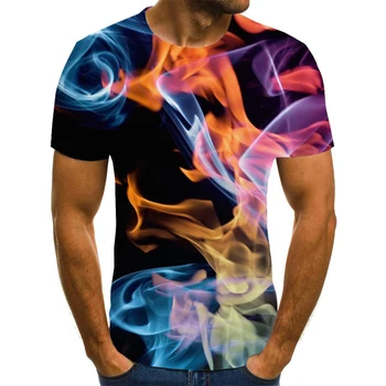 Alta calidad 2020 nueva camiseta de moda tridimensional con estampado 3D, camiseta con laama hea