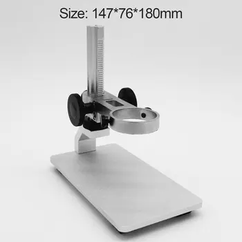 Alumiinium Mikroskoobi aluse Kaasaskantav Üles ja Alla Reguleeritav Manual Focus Digital USB Elektroonilise Mikroskoobi Omanik