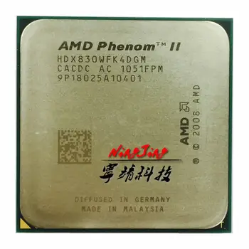 AMD Nähtus II X4 830 2.8 GHz Quad-Core CPU Protsessori HDX830WFK4DGM Socket AM3