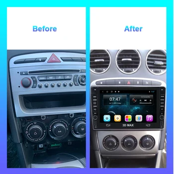 Android 10.0 Auto Multimeedia Mängija, Auto Raadio Peugeot 308 308W 408 2010-2016 GPS, WIFI, Stereo Bluetooth Nr 2 DVD-Tarvikud