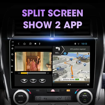 Android 9.0 2 Din Auto Raadio Toyota Camry 2012-2017 U. S. Väljaanne Multimeedia Mängija, GPS Navigatsioon Ujuva Akna Jagatud Ekraan