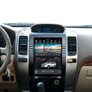 Android 9.0 Tesla stiilis GPS navigatsiooni Toyota Land Cruiser Prado 120 2002+ auto raadio stereo Multimeedia mängija makki
