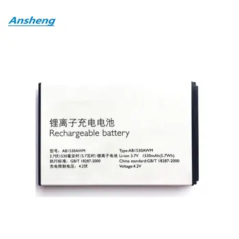 Ansheng Kõrge Kvaliteedi 1530mAh AB1530BWM AB1530AWM patarei Philips X620 X830 X806 X809 Mobiilne Telefon