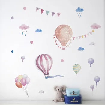 Armas Hot Air Balloon Seina Kleepsud Lasteaed, Lapsed toas, Magamistoas Seina Decor Eco-sõbralik Vinüül Kleebised Loominguline Kodu Kaunistamiseks
