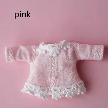 Armas Mini OB11 Sinine roosa Pitsiline Kleit Riided Obitsu11 1/12 Palli Mitte Nukud Rõivamanused Laste sünnipäeva kingitus