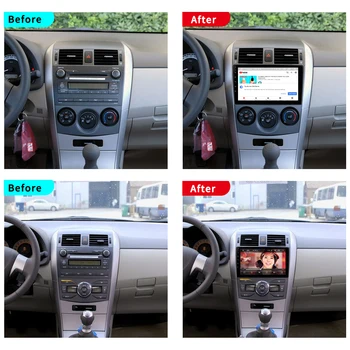 Autoraadio Toyota Corolla 2008-2013 Multimeedia Video Mängija Auto Android 10.0 8 Core 4G 64G Autoradio 1 2 Din Gps Navigator