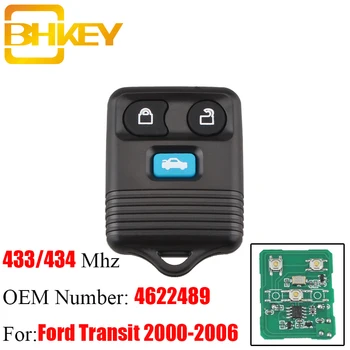 BHKEY 3 Nuppu, Auto Serveri Võti Ford Transit MK6 Ühendust 2000-2006 Smart Auto Võtmeta Sisenemise Fob 433MHz