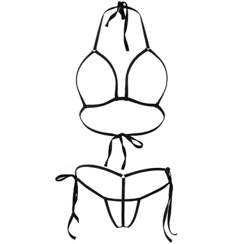Bikiinid 2019 Seksikas Pilduma Õõnes Emulsioon String faili Avamine Thong girl Päikest spa supelrõivad naiste ujumistrikoo biquini bikinis monokini