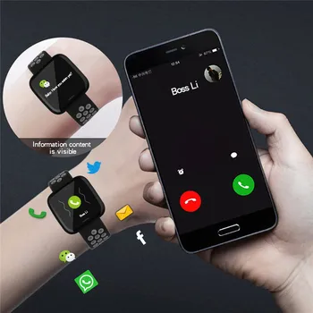 BINSSAW 2019 Smart Watch IP67, Veekindel Istuv Meeldetuletus Bluetooth Dial Kõne Südame Löögisageduse Monitor GPS Vaata sport Smartwatch