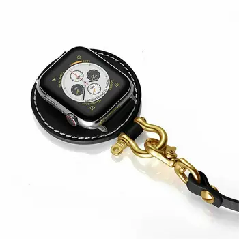 Calfskin Nahast Tasku Kella Rihm Apple Watch Band Seeria 5 4 3 2 1 naturaalsest Nahast Randmepaela 44mm 42mm 40mm 38mm