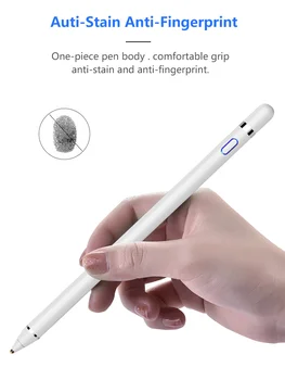 Chargable Touch Stylus Pen for iPad Tablet Mahtuvuslik Puutetundlik Pliiats iPhone, Android Mobiiltelefoni Tabletid Joonistus Pliiatsi