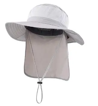 Connectyle Meeste-Naiste Väljas UPF 50+ Mesh päikesesirm Müts Laia Ääreni Kalapüügi Müts Kaela Klapp