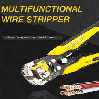 Deli Professionaalne Automaatne Traat Strippar 0,2-6,0 mm Multitool Valtsimisega Tangid Kaabli Optical Fiber Wire Cutter Valtsimisega Tööriist