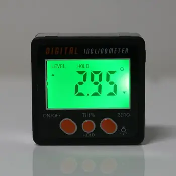 Digitaalne Inclinometer Elektroonilise Nurgamõõtjaga Alumiiniumsulamist Kest Koonilised Kasti Nurga Näidik Arvesti Mõõtmise vahend R9JC