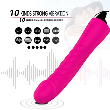 Dildo Vibraator 10 Kiirused Sugu Mänguasjad Naine Clit Vibraator, Naiste Kliitori Vibraatorid Masturbator Vastikus Seksi Toodete Täiskasvanutele