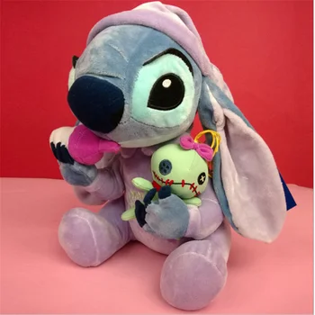 Disney Stitch Palus Armas Pidžaama Beebi Õmblema Täistopitud Mänguasi Lastele Kvaliteetse 30cm Õmblema Nukud, Loomade -, Plüüš-Jõulud Kingitus