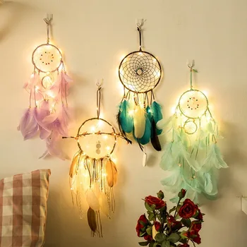 Dream Catcher Öö Valguses India Riiklike Stiilis LED Lamp String Kerge Romantiline Tuba Teenetemärgi Luminaria jõuluehe