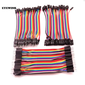 Dupont line 1200pcs 10cm mees mees + mees, et naine ja naine naine jumper wire Dupont kaabel