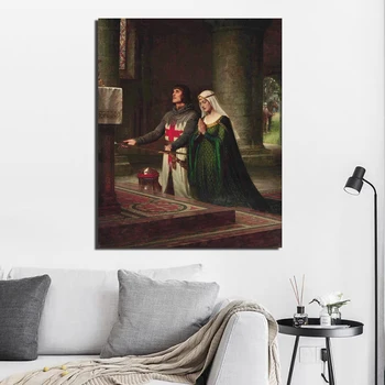 Edmund Blair Leighton Tapeet Lõuendile Maali Prindib Elutuba Kodu Kaunistamiseks Kaasaegne Seina Art Õlimaal Plakatid Pildid