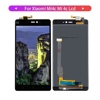 Eest Xiaomi Mi4c Mi 4c LCD Ekraan Digitizer Ekraan puutepaneeli Klaas Anduri Kokkupanek + Raam 1920*1080 Asendamine