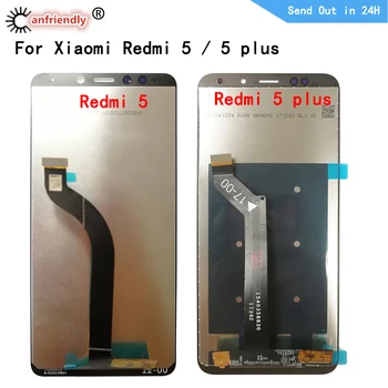 Eest Xiaomi Redmi 5 Pluss 5Plus LCD Display+Touch panel Ekraani andur Digitizer moodul Raami Assamblee Xiaomi Redmi5 Pluss