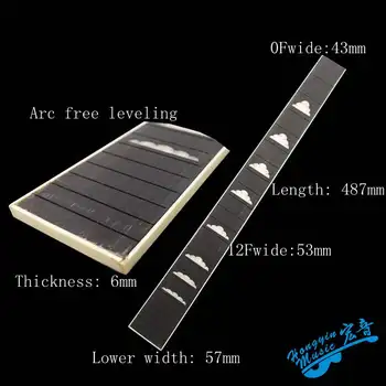Electric guitar ballaad kitarr ebony fingerboard pilv inkrusteeritud valge rimless korter kitarr materjali tarvikud