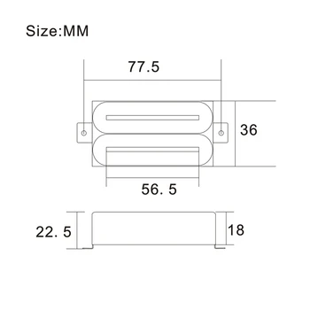 Elektrilise Kitarri Humbucker Dual Coill Dual Raudtee-Kitarr Silla Maastur koos 57mm Terasest Masti Roheline