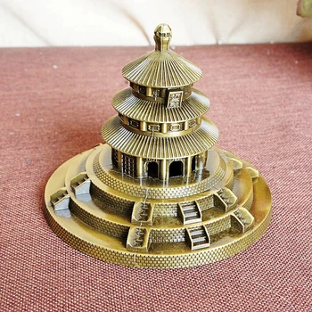 ERMAKOVA Metallist Beijing Temple of Heaven Park Figuriin Maailma Kuulus Hoone Arhitektuuri Mudel Kodus Töölaua Kaunistus