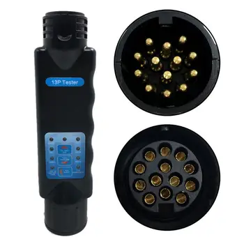 Euroopa Vastupanu Tester 13 Pin-Core Auk Pin-Haagise Auto Socket Pistik Saba Valgus Signaal Liin Kontrolli Detektor