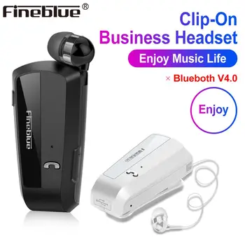 Fineblue F990 10tk Traadita business Bluetooth-Peakomplekti Spordi Juht Kõrvaklapid Teleskoop Klipp stereo earbud Vibratsiooni Luksus