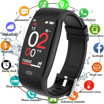 Fitness Tracker Nutikas Käevõru Vererõhk Pedometer Fitness Käevõru Südame Löögisageduse Monitor Veekindel Bluetooth Vaadata Mehed Naised