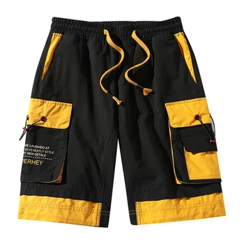 FOJAGANTO Uus Trend Cargo Püksid Meestele Suvel Brändi Meeste Harajuku Vabaaja Püksid Multi-Tasku Põlve Pikkusega Püksid Mees