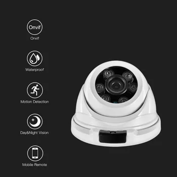 Gadinan lainurk 2,8 mm 1080P 2.0 MP 25 kaadrit sekundis PoE CCTV Dome Siseruumides Väljas Vandalproof ONVIF Infrapuna-Metal Puhul IP kaamera XM530AI
