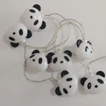 Haldjas Hiina Maskott Aare Panda Aku, USB-String Tuled 6m LED Decor Jõulud Vanik Aken luci led natale