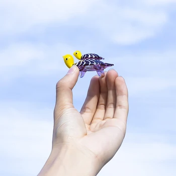 H&D Armas merikilpkonn Ujumine koos Beebi-Laekuva Figuriin Kuju Murano Klaasist Puhutud Kunsti Looma Kirjapressi Kingitus Home Decor