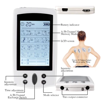 Impulsi Kümneid Nõelravi Masin Elektrilised Massager Valu EMS Lihaste Stimulaator Madala Sageduse Digitaalne Ravi Massager Uus