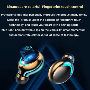 Juhtmeta Kõrvaklapid Bluetooth V5.0 F9 TWS Traadita Bluetooth Kõrvaklappide HD Stereo LED-Ekraan 2000mAh Peakomplekt Koos Mikrofoniga
