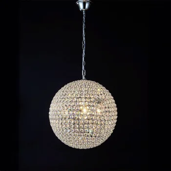 Kaasaegne minimalistlik restoran k9 Crystal LED ripats põhjal võistluskalendri Kodu deco elutuba DIY Kuldne kroom raud pall ripats lamp