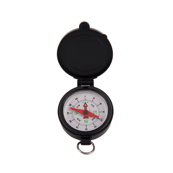 Kaasaskantav Sõjalise Kompass Mini Kompass Kokkuklapitavad Objektiiv Must Väljas Matkamine, Telkimine Jahindus