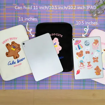 Karu tahvelarvuti kott 11 tolline 10.5 tolli voodriga kott ins tuul tüdruk tahvelarvuti kott armas sülearvuti kotid sülearvuti tarvikud sülearvuti kott