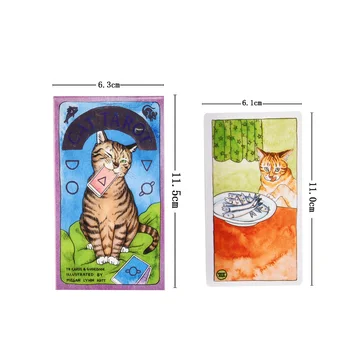 Kass Tarot Kaardid Mängu Inglise Tarot Teki Tabel Kaardi Lauamänge Pool Mängib, Tarot Kaardid, Pere Meelelahutus Mängud