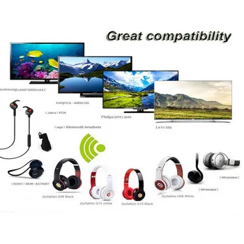 Kebidu Bluetooth Saatja Traadita Bluetooth-Audio Transmitter RCA-3,5 mm Adapter TV Kõrvaklappide PC, Sülearvuti, Tablett MP3 MP4