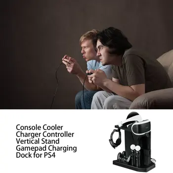 KJH Laadija Töötleja Vertikaalne Seista Gamepad laadimisdoki Konsool Külmik PS Move PS4 Slim jaoks PS4 Pro PSVR/PSVR2
