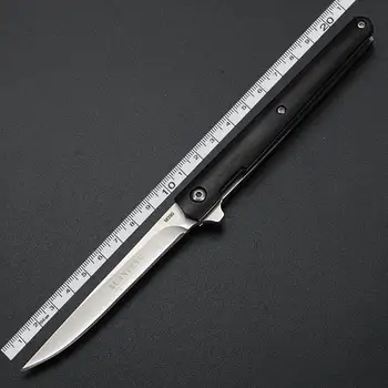 Kokkuklapitavad nuga taskus nuga ellujäämise lehtpuu käepidemed EDC kompaktne fikseeritud noad nahast mantel väljas